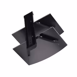StarTech.com 2B-WALL-MOUNT-SHELF Etagère audiovisuelle Noir Verre - Vue supplémentaire 7