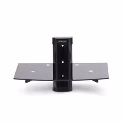 StarTech.com 1B-WALL-MOUNT-SHELF Etagère audiovisuelle Noir Verre