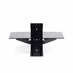 StarTech.com 1B-WALL-MOUNT-SHELF Etagère audiovisuelle Noir Verre - Vue supplémentaire 4