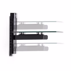 StarTech.com 1B-WALL-MOUNT-SHELF Etagère audiovisuelle Noir Verre - Vue supplémentaire 5