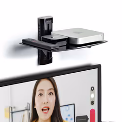 StarTech.com 1B-WALL-MOUNT-SHELF Etagère audiovisuelle Noir Verre - Vue supplémentaire 8