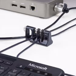 StarTech.com CABLE-ORGANIZER-LOCK range-câbles Bureau Support de câbles Noir - Vue supplémentaire 7
