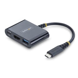StarTech.com 168B-USBC-MULTIPORT station d'accueil Avec fil USB 3.2 Gen 1 (3.1 Gen 1) Type-C Noir