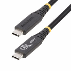 StarTech.com 50C-40G-USB4-CABLE câble USB 0,5 m USB4 Gen 3x2 USB C Noir