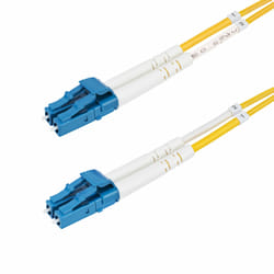 StarTech.com Câble Fibre Optique de 5m Duplex Monomode LC à LC (UPC) OS2, 9/125µm, 10G, Cordon Fibre Optique, Insensible à la Courbure, Faible Perte d'Insertion, Cordon Patch Fibre LSZH
