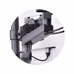 StarTech.com Support de Bureau pour 3 Écrans 27", VESA 75x75/100x100, Bras Articulé Réglable sans Outils, Pince en C/Passe-Fil, Support d'Écrans 27 pouces, Bras pour Moniteur Assisté par Ressort - Vue supplémentaire 8