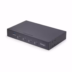 StarTech.com Switch KM à 4 Ports avec Itinérance de la Souris, Commutateur USB pour Clavier/Souris, Audio 3.5mm/ USB, Commuta ...