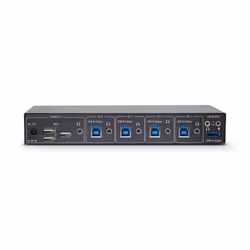 StarTech.com Switch KM à 4 Ports avec Itinérance de la Souris, Commutateur USB pour Clavier/Souris, Audio 3.5mm/ USB, Commutateur USB 3.0, Partage Périphérique pour 4 Ordinateurs, Conforme TAA - Vue supplémentaire 4
