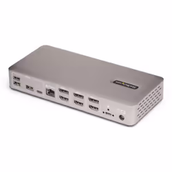 StarTech.com Station d'Accueil USB4 pour 3 Écrans, HDMI ou DisplayPort 4K 60 Hz, Charge d'Ordinateur Portable 100 W, 2,5 GbE, Station d'Accueil Multi-Écrans USB-C, Sans Pilote