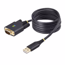 StarTech.com 1P6FFCN-USB-SERIAL, Noir, 2 m, USB Type-A, DB-9, Mâle, Mâle