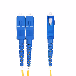 StarTech.com Câble Fibre Optique de 3m Duplex Monomode LC vers SC(UPC) OS2, 9/125µm, 10G, Cordon Fibre Optique, Insensible à la Courbure, Faible Perte d'Insertion, Cordon Patch Fibre LSZH