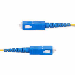 StarTech.com Câble Fibre Optique de 30m Duplex Monomode SC à SC (UPC) OS2, 9/125µm, 40G/100G, Cordon Fibre Optique, Insensible à la Courbure, Faible Perte d'Insertion, Cordon Patch Fibre LSZH