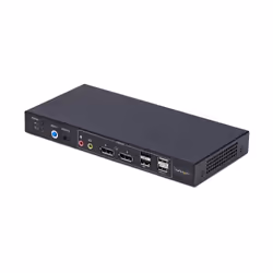 StarTech.com P2ADD121D-KVM-SWITCH, 3840 x 2160 pixels, 4K Ultra HD, 36 W, Noir