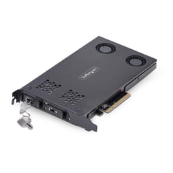 StarTech.com 2M2-REMOVABLE-PCIE Obturateur de baie de lecteur Panneau arrière Noir