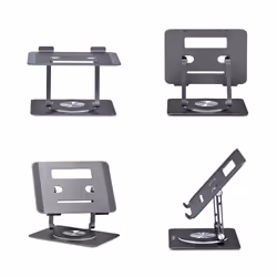 StarTech.com Support Rotatif pour PC Portable, Base Pivotante à 360&deg;, Support Rotatif pour Bureau, Hauteur et Inclinaison Réglables, Poids Max 5kg, Construction en Aluminium, Design Portable - Vue supplémentaire 3