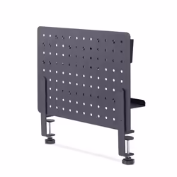StarTech.com Panneau Perforé à Pinces avec Accessoires, 42 x 32cm, Panneau Perforé en Acier, Organisateur de Rangement de Bureau, Panneau Perforé à Fixer sur un Bureau, Noir - Vue supplémentaire 3