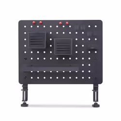 StarTech.com Panneau Perforé à Pinces avec Accessoires, 42 x 32cm, Panneau Perforé en Acier, Organisateur de Rangement de Bureau, Panneau Perforé à Fixer sur un Bureau, Noir - Vue supplémentaire 4