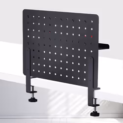 StarTech.com Panneau Perforé à Pinces avec Accessoires, 42 x 32cm, Panneau Perforé en Acier, Organisateur de Rangement de Bureau, Panneau Perforé à Fixer sur un Bureau, Noir - Vue supplémentaire 7