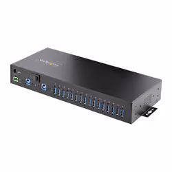 StarTech.com Hub Industriel à 16 Ports USB 5Gbps avec Adaptateur d'Alimentation, Boîtier Métallique, Montable, Protection ESD ...