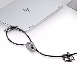 StarTech.com 3M4-DESK-LOCKING-KIT câble antivol Noir, Argent 3 m