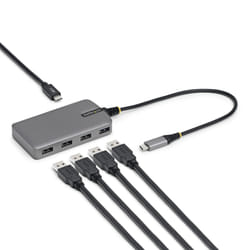 StarTech.com 5G4AC-USB-C-HUB hub & concentrateur USB 3.2 Gen 1 (3.1 Gen 1) Type-C 5000 Mbit/s Gris
