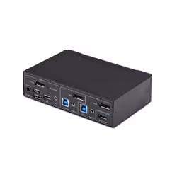 StarTech.com Switch KVM DisplayPort 2 Ports, 4K 60 Hz, DP 1.2, Gestion EDID, Hub USB 3.0 2 Ports, 4 Ports USB HID, Conforme TAA - Vue supplémentaire 2