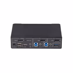 StarTech.com Switch KVM DisplayPort 2 Ports, 4K 60 Hz, DP 1.2, Gestion EDID, Hub USB 3.0 2 Ports, 4 Ports USB HID, Conforme TAA - Vue supplémentaire 3