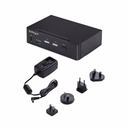 StarTech.com Switch KVM DisplayPort 2 Ports, 4K 60 Hz, DP 1.2, Gestion EDID, Hub USB 3.0 2 Ports, 4 Ports USB HID, Conforme TAA - Vue supplémentaire 7