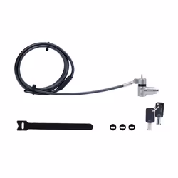 StarTech.com Antivol Universel 3-en-1 pour Ordinateur Portable, Câble de Verrouillage de 2m à Clé Maîtresse, Compatible avec Noble Wedge®/Nano/K-Slot, Serrure Universelle, Câble Antivol Résistant aux Coupures - Vue supplémentaire 11