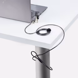 StarTech.com Antivol Universel 3-en-1 pour Ordinateur Portable, Câble de Verrouillage de 2m à Clé Maîtresse, Compatible avec Noble Wedge®/Nano/K-Slot, Serrure Universelle, Câble Antivol Résistant aux Coupures - Vue supplémentaire 7