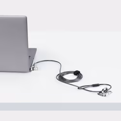 StarTech.com Antivol Universel 3-en-1 pour Ordinateur Portable, Câble de Verrouillage de 2m à Clé Maîtresse, Compatible avec Noble Wedge®/Nano/K-Slot, Serrure Universelle, Câble Antivol Résistant aux Coupures - Vue supplémentaire 8