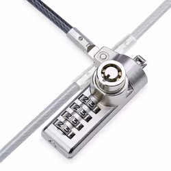 StarTech.com Lot de 10 Antivols à Double Accès pour Ordinateur Portable, Câble de Sécurité de 2m à Clé et à Combinaison pour les Appareils K-Slot, Câble Antivol en Acier pour PC Portable - Vue supplémentaire 4