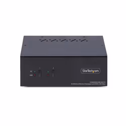 StarTech.com Commutateur KVM 2 Ports DisplayPort et HDMI, 4K 60Hz, 1 Moniteur HDMI et 1 Moniteur DP, Switch KVM 2 Ports, Hub USB 5Gbps 2 Ports, 2 Ports USB HID, Conforme TAA