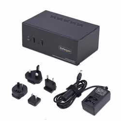 StarTech.com Commutateur KVM 2 Ports DisplayPort et HDMI, 4K 60Hz, 1 Moniteur HDMI et 1 Moniteur DP, Switch KVM 2 Ports, Hub USB 5Gbps 2 Ports, 2 Ports USB HID, Conforme TAA - Vue supplémentaire 6