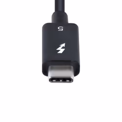 StarTech.com TBLT5MM1M240W Câble Thunderbolt 1 m 80 Gbit/s Noir - Vue supplémentaire 4