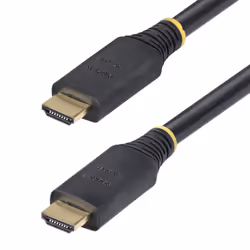 StarTech.com Câble HDMI Haut Débit Actif de 15m, 4K 60Hz/1440p 144Hz, HDR10/HDCP 2.2/ARC, 18Gbps, Cordon HDMI, UHD HDMI 2.0 pour TV/Moniteur/Écran, Gaine TPE