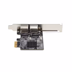 StarTech.com Carte Réseau PCIe Gigabit à 2 Ports, Carte NIC PCI Express 10/100/1000Mbps, Double Realtek RTL8111H, Fonctionne avec Windows et Linux, Conforme TAA - Vue supplémentaire 4