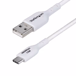 StarTech.com USB2AC2MNCWHE, 2 m, USB A, USB C, USB 2.0, 0,48 Gbit/s, Blanc