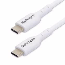 StarTech.com USB2CC1MNCWHE, 1 m, USB C, USB C, USB 2.0, 0,48 Gbit/s, Blanc