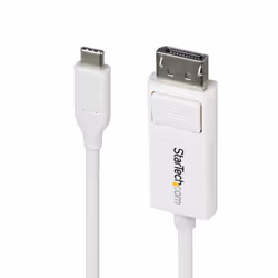 StarTech.com Câble USB-C vers DisplayPort 1.2 de 2m 4K 60Hz, Câble Adaptateur Bidirectionnel DP vers USB-C / USB-C vers DP Ré ...