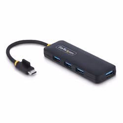 StarTech.com H5C4A-USB-HUB, USB 3.2 Gen 1 (3.1 Gen 1) Type-C, USB 3.2 Gen 1 (3.1 Gen 1) Type-A, 5000 Mbit/s, Noir, Plastique, ...