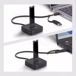 StarTech.com Dock Adaptateur USB-C/USB-A vers M.2 NVMe, 10 Gbps, Lecteur SSD Externe M.2 NVMe Sans Outil, B+M/M-Key - Vue supplémentaire 4