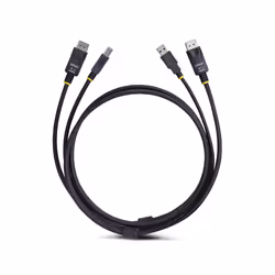 StarTech.com Câble KVM DisplayPort de 1,8m et USB 5Gbps, 4K 60Hz, Câble Combo DP 1.2 et USB pour Commutateurs/Switchs KVM - Vue supplémentaire 4