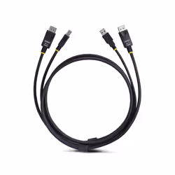 StarTech.com Câble KVM DisplayPort de 3m et USB 5Gbps, 4K 60Hz, Câble Combo DP 1.2 et USB pour Commutateurs/Switchs KVM - Vue supplémentaire 4