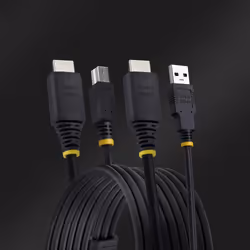 StarTech.com Câble KVM HDMI de 3 m et USB 5Gbps, 4K 60Hz, Câble Combo HDMI 2.0 et USB pour Commutateurs/Switchs KVM - Vue supplémentaire 5