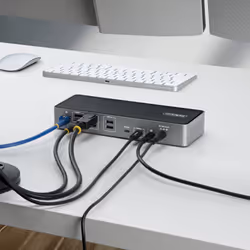 StarTech.com DK30C2DPEPRUE station d'accueil Avec fil USB 3.2 Gen 1 (3.1 Gen 1) Type-C Gris - Vue supplémentaire 2