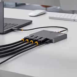 StarTech.com QUAD-USB-DP-ADAPT station d'accueil Avec fil USB 3.2 Gen 1 (3.1 Gen 1) Type-C Gris - Vue supplémentaire 5