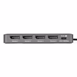 StarTech.com QUAD-USB-DP-ADAPT station d'accueil Avec fil USB 3.2 Gen 1 (3.1 Gen 1) Type-C Gris - Vue supplémentaire 6