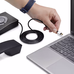 StarTech.com Adaptateur USB-C vers RJ9 pour Combiné Téléphonique de Bureau ou Casque Filaire/Sans Fil, Utilise le Matériel Fixe Existant, 1,8m, pour Ordinateur Portable/de Bureau/Mobile - Vue supplémentaire 3