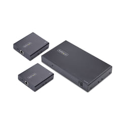 StarTech.com Rallonge et Répartiteur HDMI 4 Ports sur CAT6, 4K 60 Hz, Jusqu'à 70 m, Kit de Distribution HDMI 1x4 sur Ethernet avec IR et Alimentation par Câble